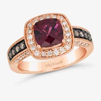 Le Vian® Ring featuring Raspberry Rhodolite® Chocolate Diamonds® Nude Diamonds™ set in 14K Strawberry Gold®