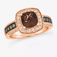 Le Vian® Ring featuring Chocolate Quartz® Chocolate Diamonds® Nude Diamonds™ set in 14K Strawberry Gold®