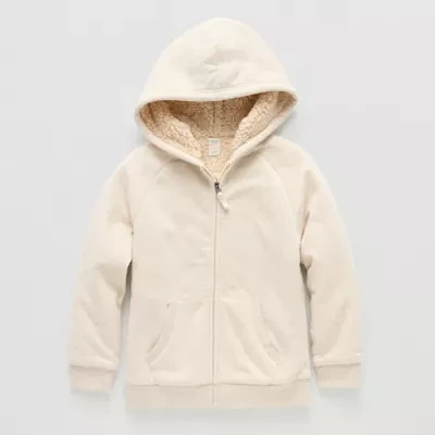 Thereabouts Little & Big Boys Sherpa Fleece Zipper Hoodie