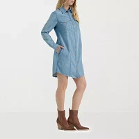 Wrangler Womens Long Sleeve Shirt Dress