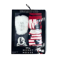 Gift Set Womens Mickey Mouse 3 Pair Slipper Socks