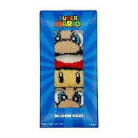 Little & Big Boys 3 Pair Super Mario Cozy Low Cut Socks