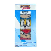 Little & Big Boys 3 Pair Sonic the Hedgehog Cozy Low Cut Socks