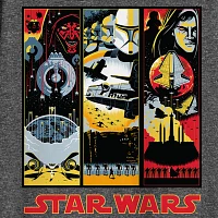 Big and Tall Mens Crew Neck Short Sleeve Classic Fit Star Wars Graphic T-Shirt