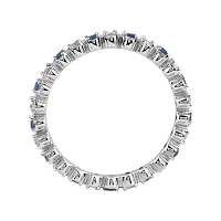 Personally Stackable Lab-Created Sapphire & Diamond-Accent Eternity Ring