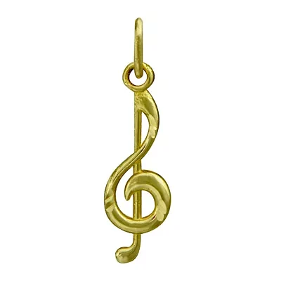 10K Yellow Gold Music Note Charm