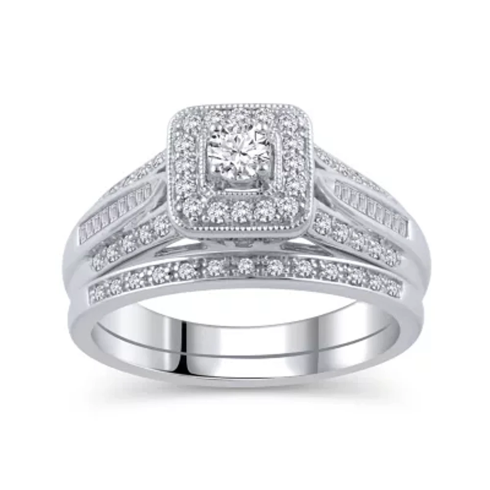 Womens / CT. T.W. Natural White Diamond 10K Gold Bridal Set