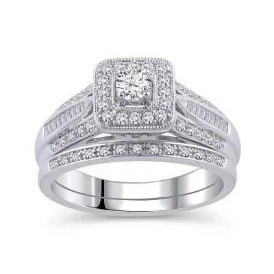 Womens / CT. T.W. Natural White Diamond 10K Gold Bridal Set