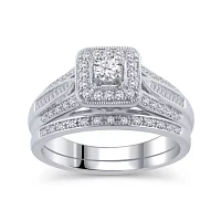 Womens / CT. T.W. Natural White Diamond 10K Gold Bridal Set