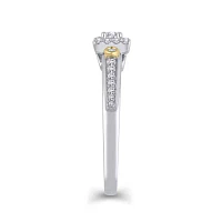 Womens 1/4 CT. T.W. Natural White Diamond 10K Gold Engagement Ring