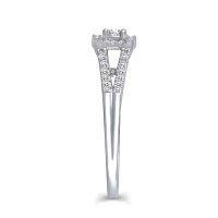 Womens 3/8 CT. T.W. Natural White Diamond 10K Gold Engagement Ring