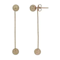 14K Gold Ball Drop Earrings