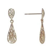 14K Gold Drop Earrings