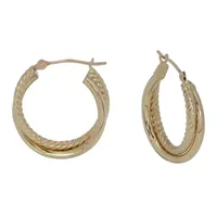 14K Gold 20mm Hoop Earrings