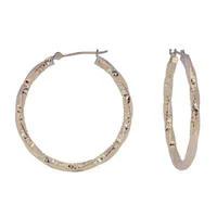 14K Gold 36mm Hoop Earrings