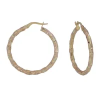 14K Gold 25mm Hoop Earrings