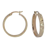 14K Gold 23mm Hoop Earrings