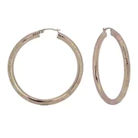 14K Gold 50mm Hoop Earrings