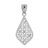 Womens 14K White Gold Pendant