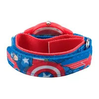 Avengers Marvel Captain America Boys Blue Strap Watch Wma000374