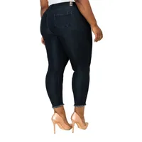 Poetic Justice - Plus Stretch Fabric Womens Mid Rise 529 Mid Belly Curvy Fit Slim Fit Cropped Jean