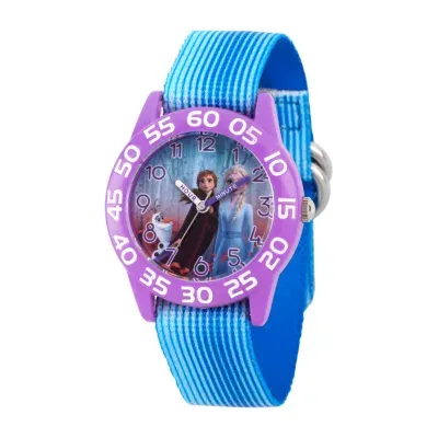 Disney Frozen Girls Blue Strap Watch Wds000777