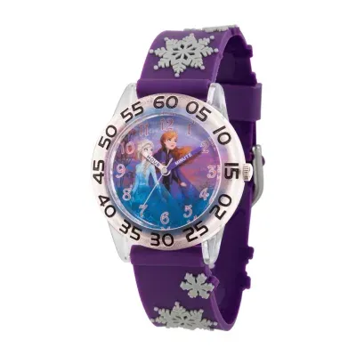 Disney Frozen Girls Purple Strap Watch Wds000778