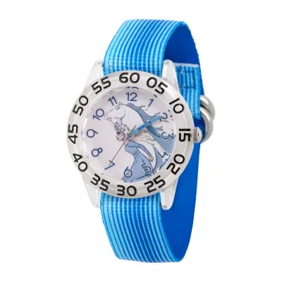 Disney Frozen Princess Elsa Girls Blue Strap Watch Wds000781