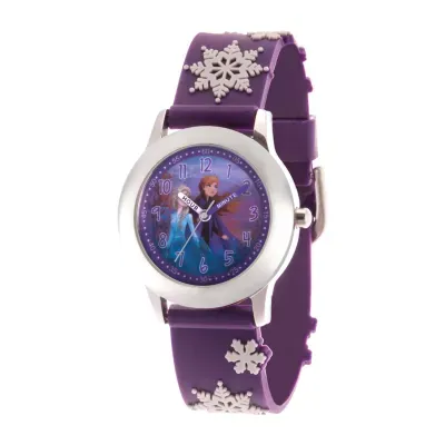 Disney Frozen Girls Purple Strap Watch Wds000796