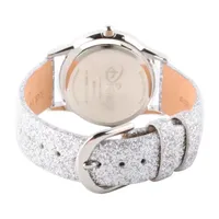 Disney Frozen Princess Elsa Girls White Leather Strap Watch Wds000798