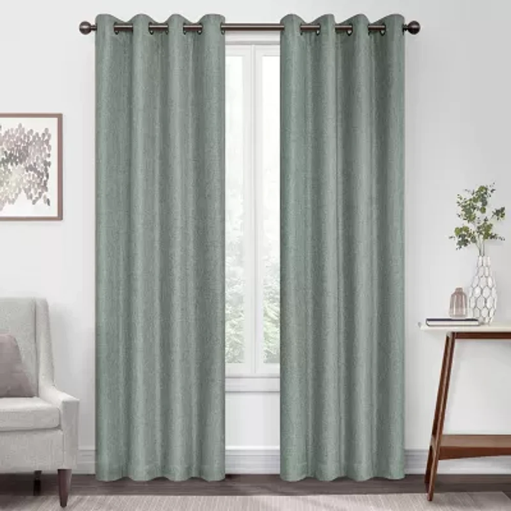 Eclipse Kira Blackout Grommet Top Single Curtain Panel