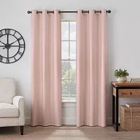 Eclipse Gabriella Energy Saving 100% Blackout Grommet Top Single Curtain Panel