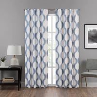 Eclipse Summit Geo Energy Saving Blackout Rod Pocket Back Tab Single Curtain Panel