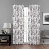 Eclipse Summit Botanical Rod Pocket Back Tab Energy Saving Blackout Single Curtain Panel