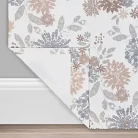 Eclipse Summit Botanical Rod Pocket Back Tab Energy Saving Blackout Single Curtain Panel