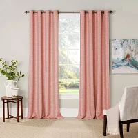 Eclipse Newport Jacquard Grommet Top Blackout Single Curtain Panels