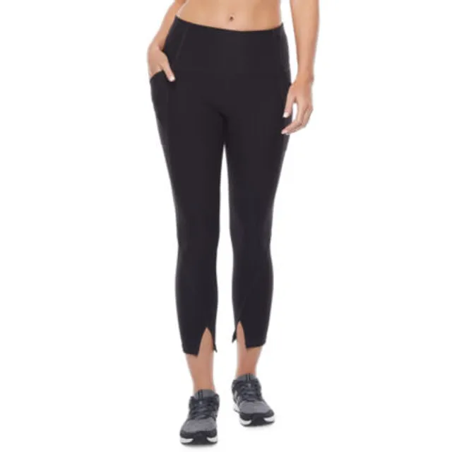 Aeropostale Womens Logo Yoga Compression Athletic Pants, Black, X-Small 