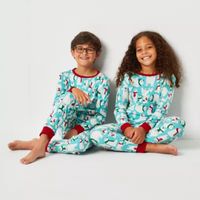 North Pole Trading Co. Kids Unisex Crew Neck Long Sleeve 2-pc. Matching Family Pant Pajama Set