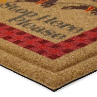 Mohawk Home Santa Faux Coir Holiday Outdoor Rectangular Doormats