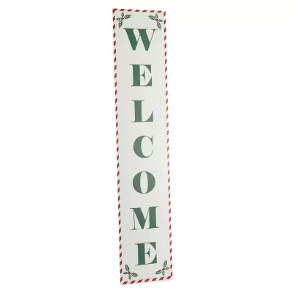 Sullivan Incorporated Welcome Christmas Porch Sign