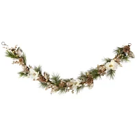 North Pole Trading Co. Magnolia And Shine Led Indoor Christmas Garland