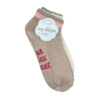 Cozy Low Cut Womens 3 Pair Slipper Socks