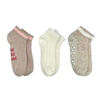 Cozy Low Cut Womens 3 Pair Slipper Socks