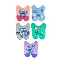 5 Pair Stitch Low Cut Socks Womens