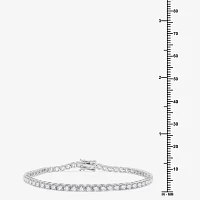 G / Si1-Si2) 5 CT. T.W. Lab Grown White Diamond 10K White Gold 7.5 Inch Tennis Bracelet