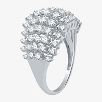 Womens 2 CT. T.W. Lab Grown White Diamond 10K Gold Cocktail Ring