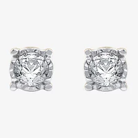 Ever Star (G / SI1-SI2) 1/3 CT.T.W. Lab-Grown Diamond 14K over SIlver or Sterling Round Stud Earrings