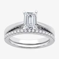 I Said Yes (G / Si1-Si2) Womens 1 1/4 CT. T.W. Lab Grown White Diamond Sterling Silver Solitaire Bridal Set