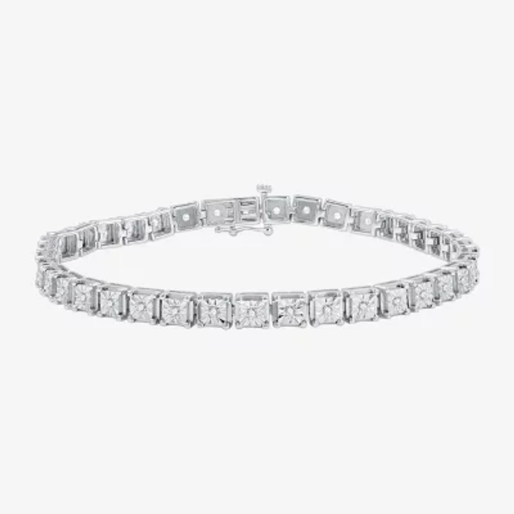 CT. T.W. Lab Grown White Diamond Sterling Silver Inch Tennis Bracelet