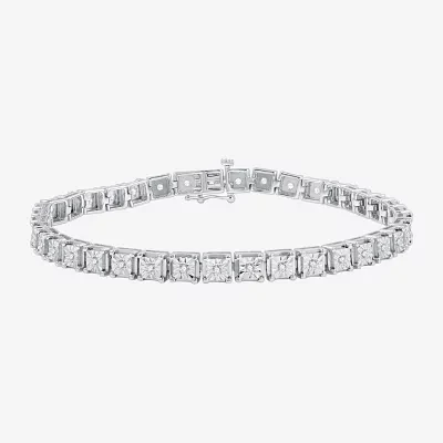 CT. T.W. Lab Grown White Diamond Sterling Silver Inch Tennis Bracelet